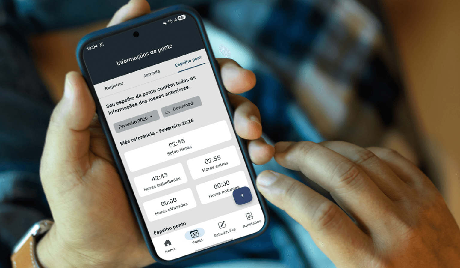 Transparente para o colaborador